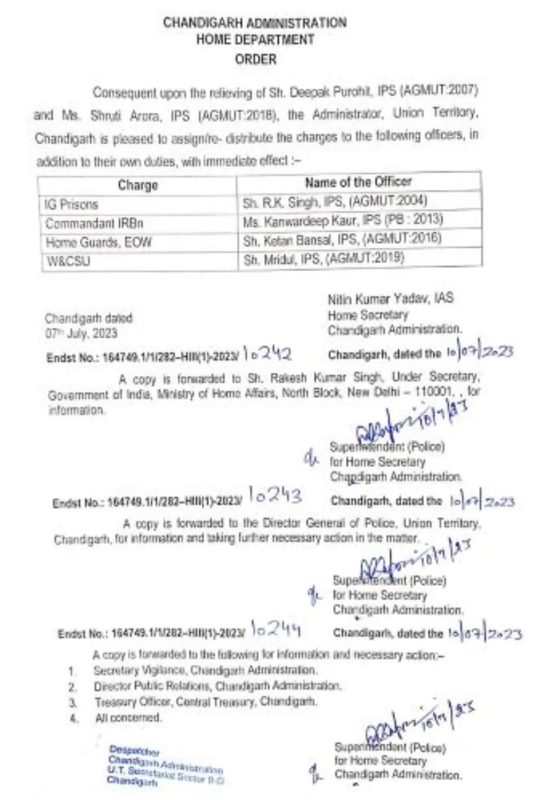 chandigarh-administration-reshuffles-ips-officers